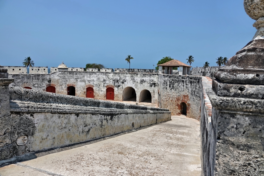 Das Fort bewachte die Hafeneinfahrt von Cartagena