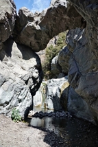 Kleiner Wasserfall in der Barranco de Las Angustias