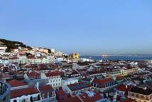 Lissabon - Blick vom Dach des Elevador