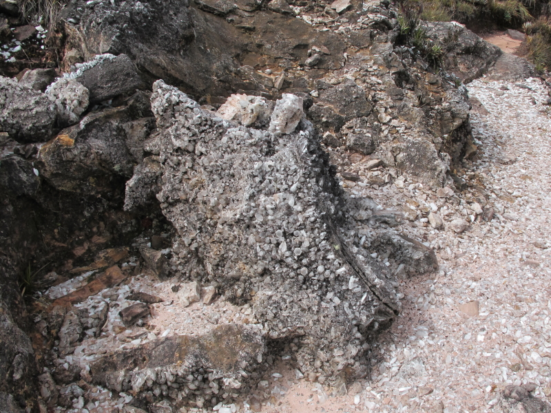 Quarzkristalle auf dem Roraima